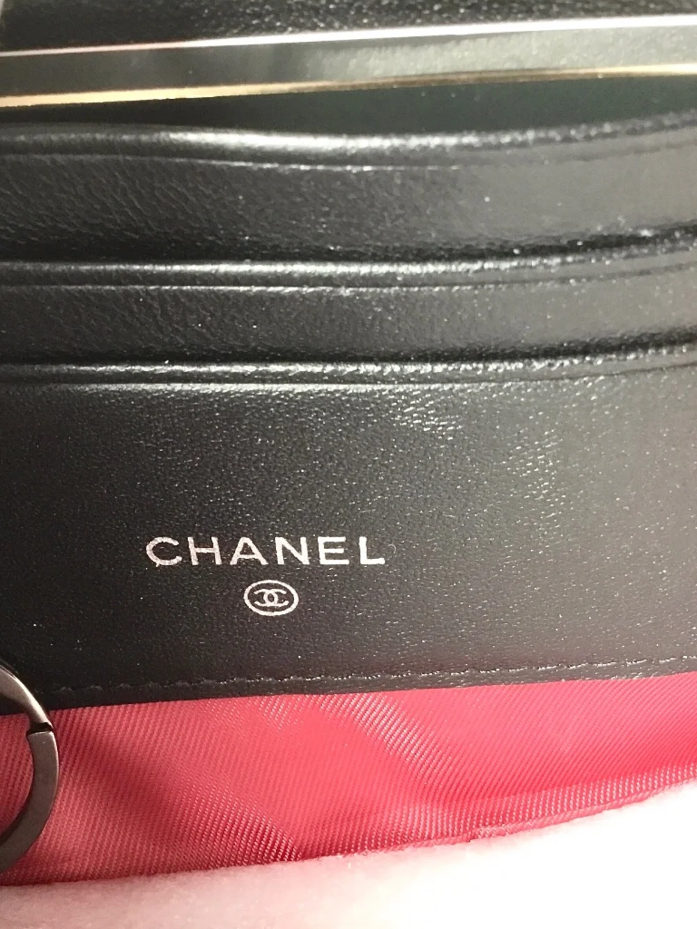 CHANEL LONG QULTED BLACK WALLET